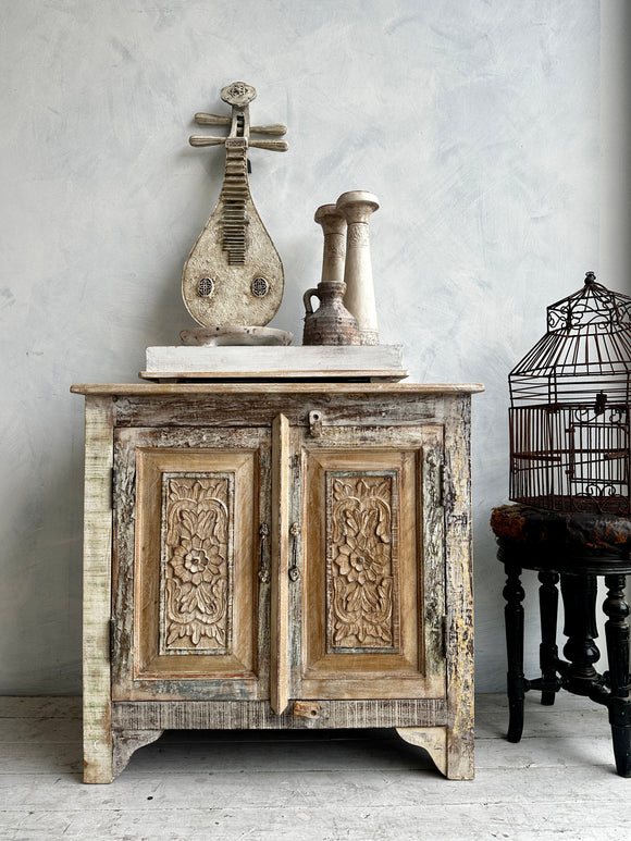 Wren Boho Carved Cabinet