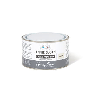 A 500ml tin of Annie Sloan Clear Chalk Paint™ Wax for sealing and protecting painted furniture. Perfect for enhancing colour depth and adding a professional finish.