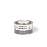 An Annie Sloan Clear Chalk Paint™ 120ml Wax tin, displayed against a neutral background. Ideal for DIY projects and professional furniture restoration, offering long-lasting protection.