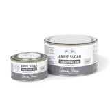 Annie Sloan Clear Chalk Paint™ Wax tins in 120ml and 500ml sizes. Designed for sealing painted furniture, enhancing colour, and adding durability to DIY and professional projects.