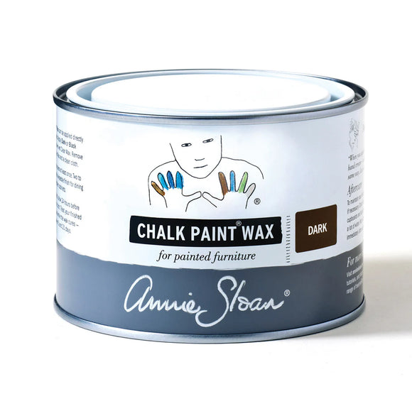 Annie Sloan Dark Wax tin (500ml), perfect for enhancing depth and achieving an aged antique look on painted furniture