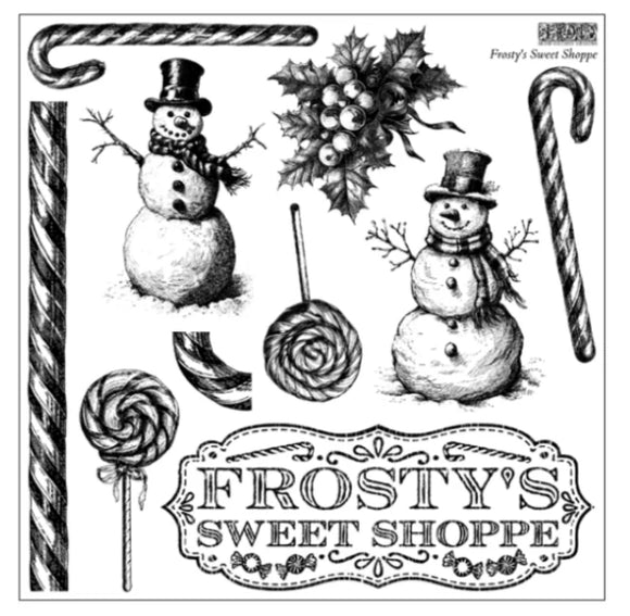 New - FROSTY'S SWEET SHOPPE 12×12 IOD DECOR STAMP™